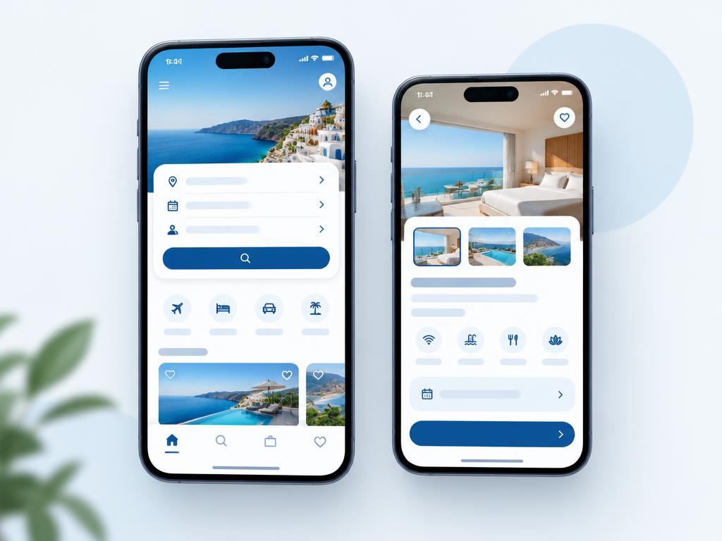 Booking App Concept illustration